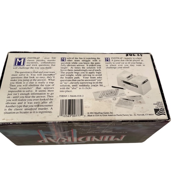 Mind Trap Game Ages 12+ It will challenge the way you think! - Picture 6 of 6